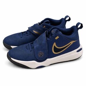 Nike Kids Navy and Gold Sneakers 5.5Y worn once